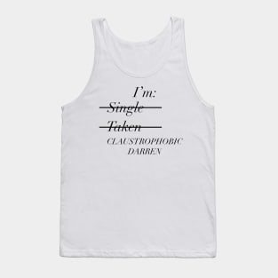 Gemma Collins Quote - I'm claustrophobic Darren Funny meme Tank Top